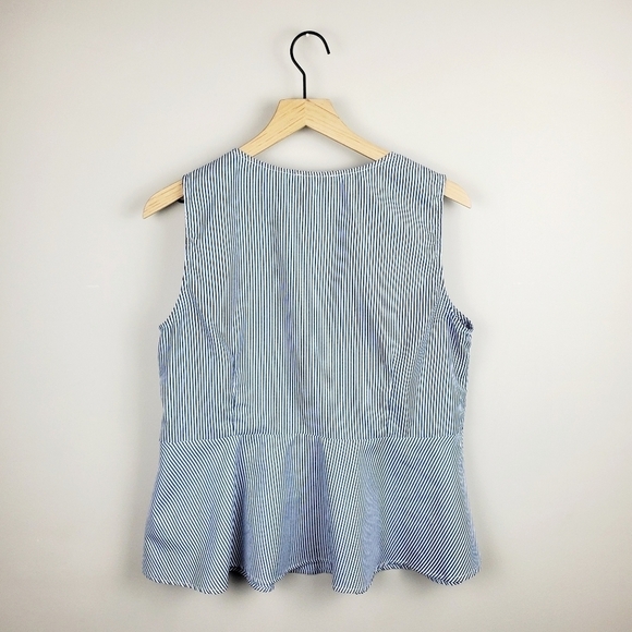 Skies Are Blue Embroidered Stripe Tank - Picture 8 of 8